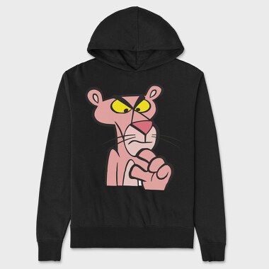 Cartoon Retro Pink Panter 6, Hanorac Oversize Barbati (Unisex)