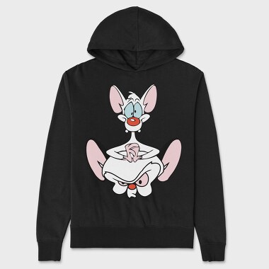 Cartoon Retro Pinky and Cerebro 1, Hanorac Oversize Barbati (Unisex)