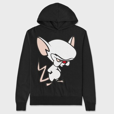 Cartoon Retro Pinky and Cerebro 6, Hanorac Oversize Barbati (Unisex)