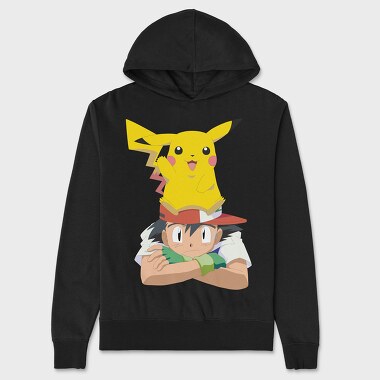 Cartoon Retro Pokemon 1, Hanorac Oversize Barbati (Unisex)