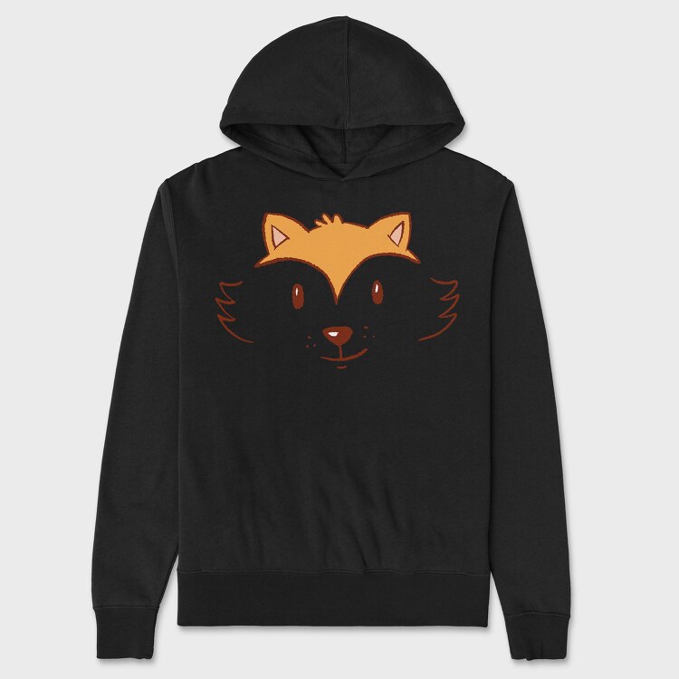 Fox Face, Hanorac Oversize Barbati (Unisex)