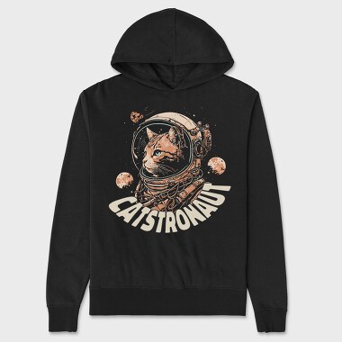 Catstronaut, Hanorac Oversize Barbati (Unisex)