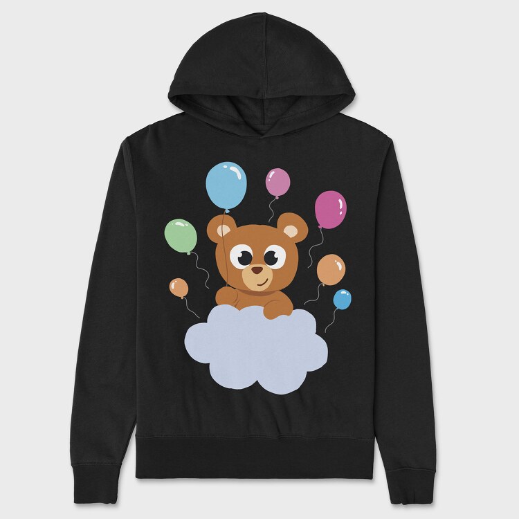 Bear on the Cloud, Hanorac Oversize Barbati (Unisex)