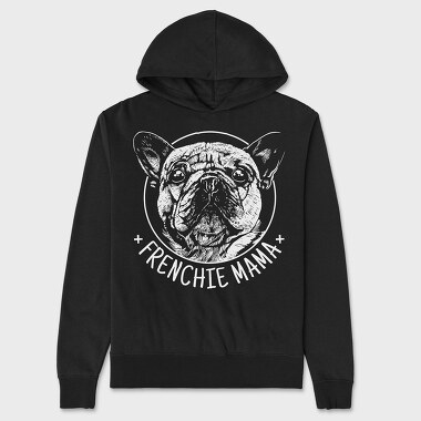 Frenchie Mama, Hanorac Oversize Barbati (Unisex)