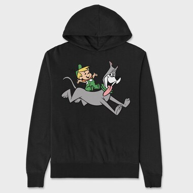 Cartoon Retro the Jetsons 2, Hanorac Oversize Barbati (Unisex)