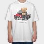 Teddy Bear Street King, Tricou Oversize Barbati (Unisex)