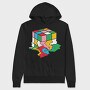Melting Rubiks Cube, Hanorac Oversize Barbati (Unisex)