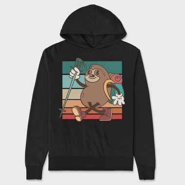 Sloth Hiker, Hanorac Oversize Barbati (Unisex)