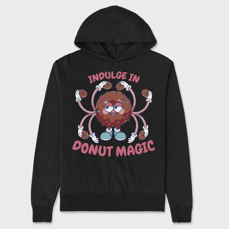 Indulge in Donut Magic, Hanorac Oversize Barbati (Unisex)