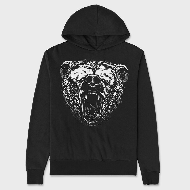 Bear White, Hanorac Oversize Barbati (Unisex)