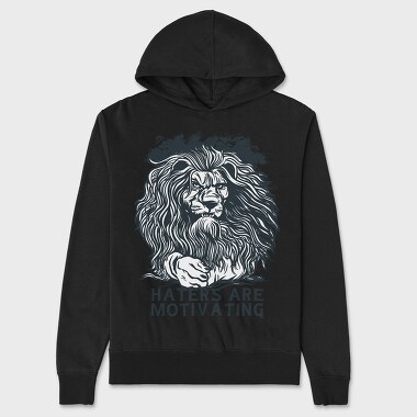 Lion Haters Are Motivating, Hanorac Oversize Barbati (Unisex)