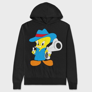 Cartoon Retro Tweety 3, Hanorac Oversize Barbati (Unisex)