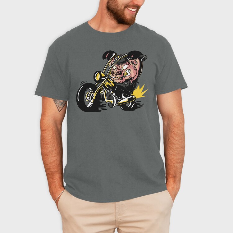 Pork Rider, Tricou Barbati (Unisex)