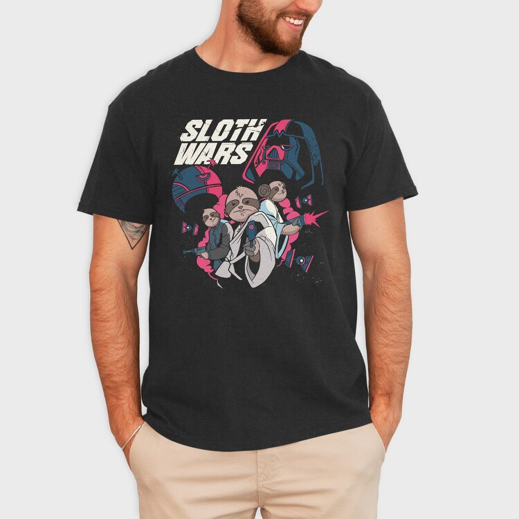 Sloth Wars Rebels, Tricou Barbati (Unisex)
