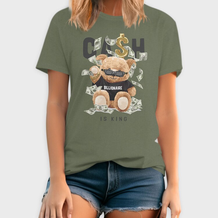 Cash Bear King, Tricou Barbati (Unisex)