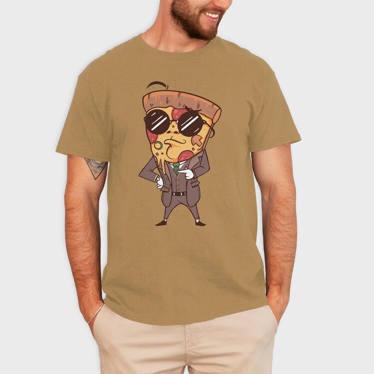 Pizza Suit, Tricou Barbati (Unisex)