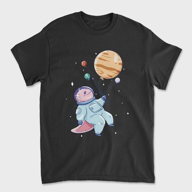 Axolotl Astronaut, Tricou Barbati (Unisex)