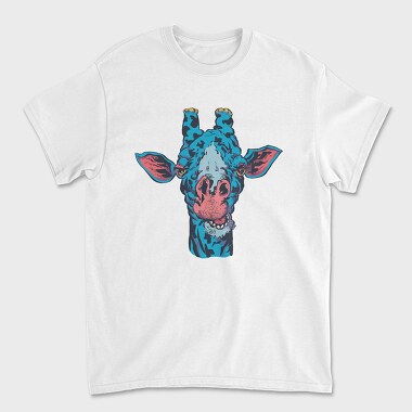 Blue Giraffe, Tricou Barbati (Unisex)