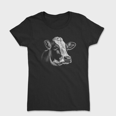 cow portrait, Tricou Femei