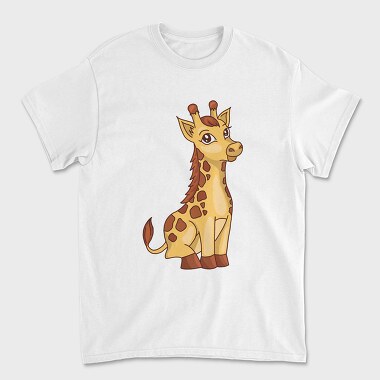 Cute Giraffe Cartoon, Tricou Barbati (Unisex)