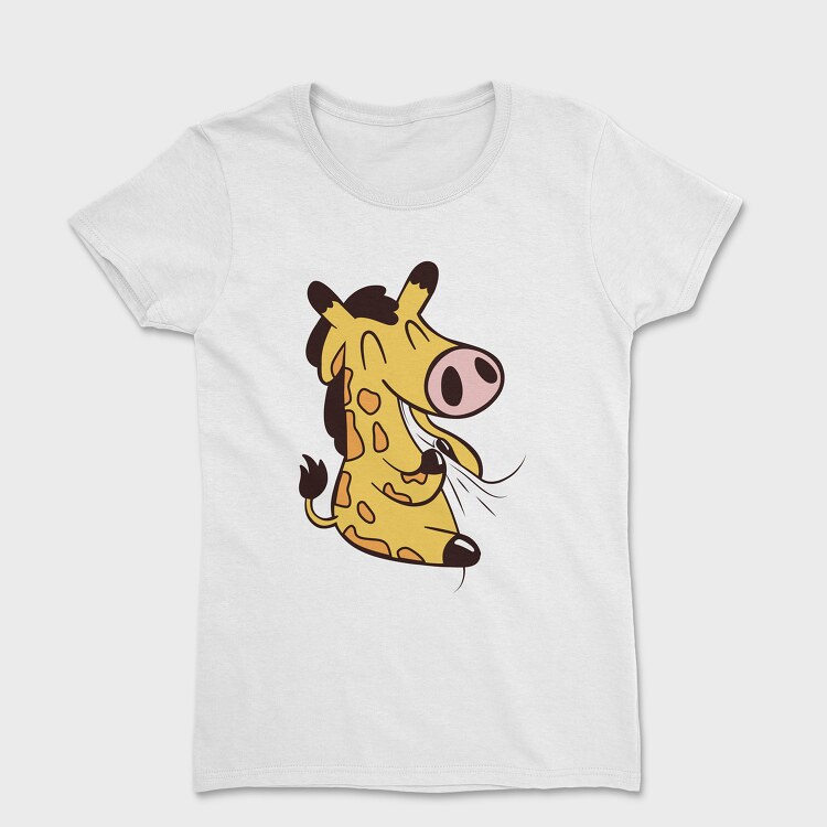 Giraffe Eating, Tricou Femei