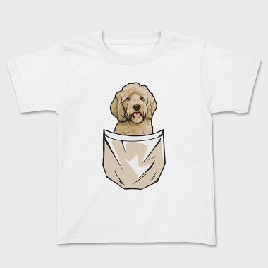 Golden Doodle Pocket, Tricou Copii