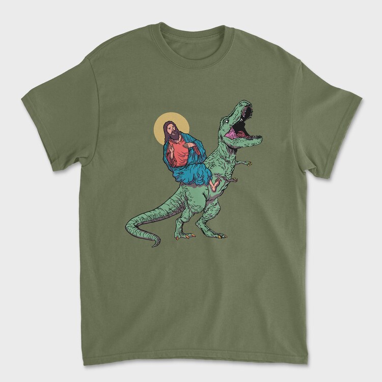 Jesus Trex, Tricou Barbati (Unisex)