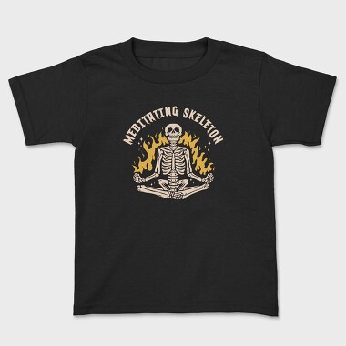 Meditating Skelleton, Tricou Copii