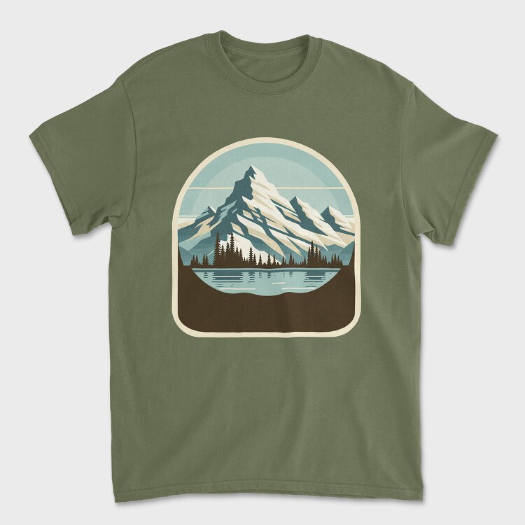 Mountain Lake, Tricou Barbati (Unisex)