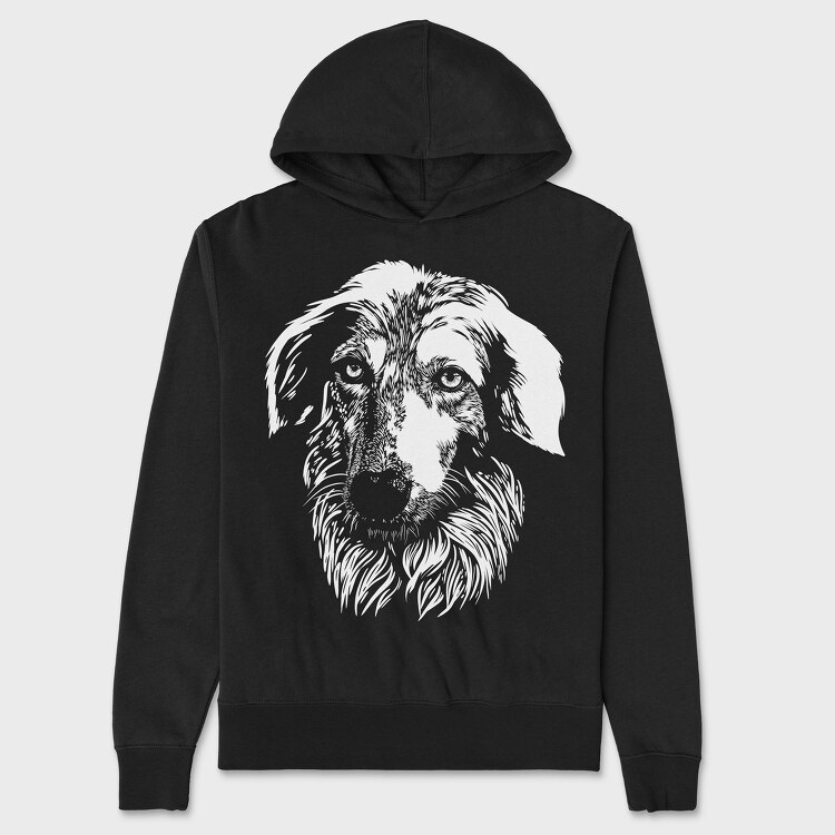 Borzoi Dog, Hanorac Oversize Barbati (Unisex)