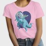 Astronaut Riding Dino, Tricou Femei