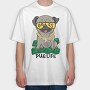 Pug Boss Money, Tricou Oversize Barbati (Unisex)
