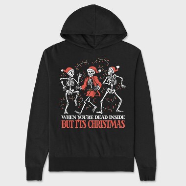 Skeletons Christmas, Hanorac Oversize Barbati (Unisex)