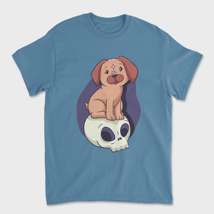 Pug Skull, Tricou Barbati (Unisex)