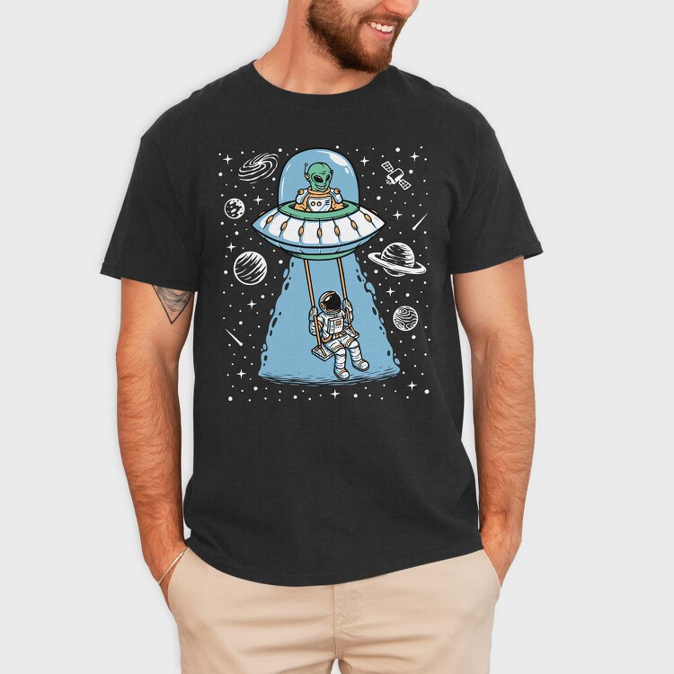 Space Alien Swing, Tricou Barbati (Unisex)