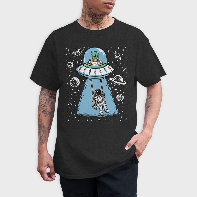 Space Alien Swing, Tricou Barbati (Unisex)