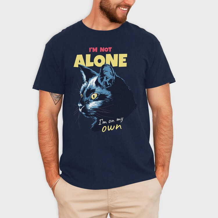 Cat Alone Own, Tricou Barbati (Unisex)
