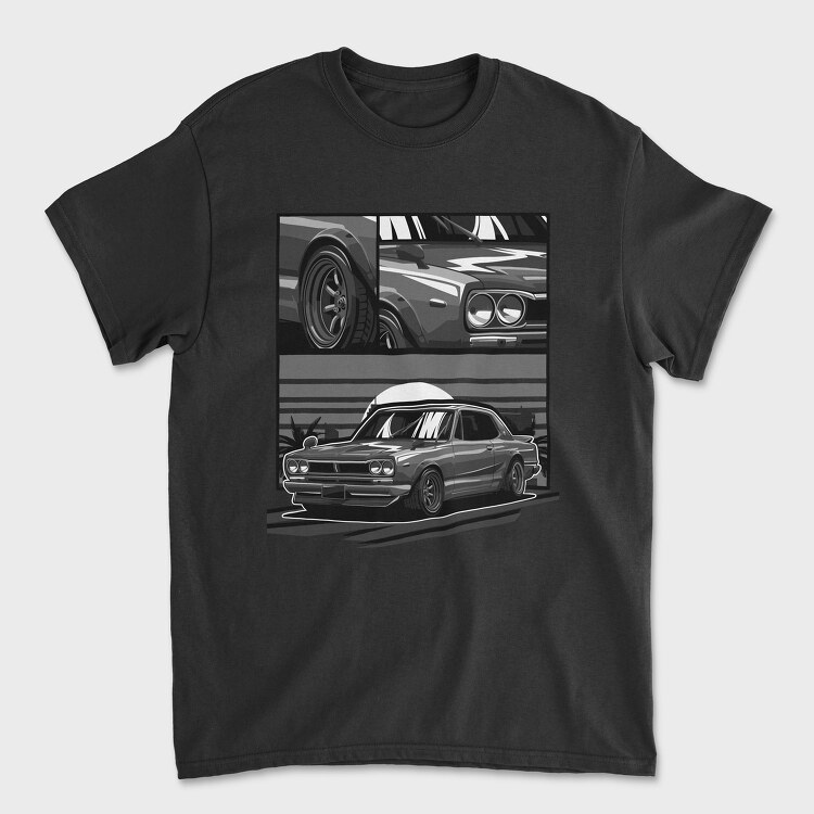 Skyline Gray, Tricou Barbati (Unisex)