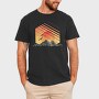 Geometric Sunset, Tricou Barbati (Unisex)