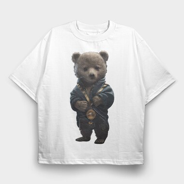 Teddy Medal, Tricou Oversize Barbati (Unisex)