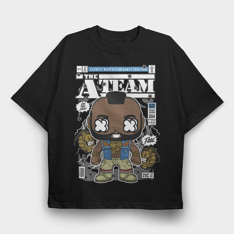 Mr T, Tricou Oversize Barbati (Unisex)