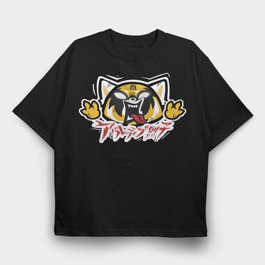Aggretsuko, Tricou Oversize Barbati (Unisex)