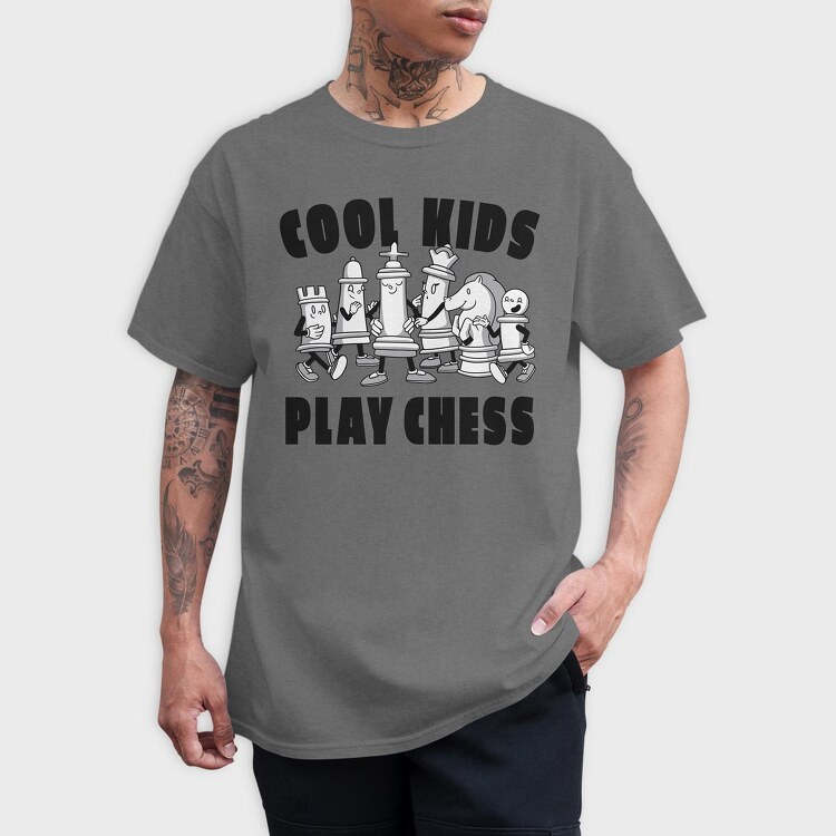 Chess Cartoon, Tricou Barbati (Unisex)