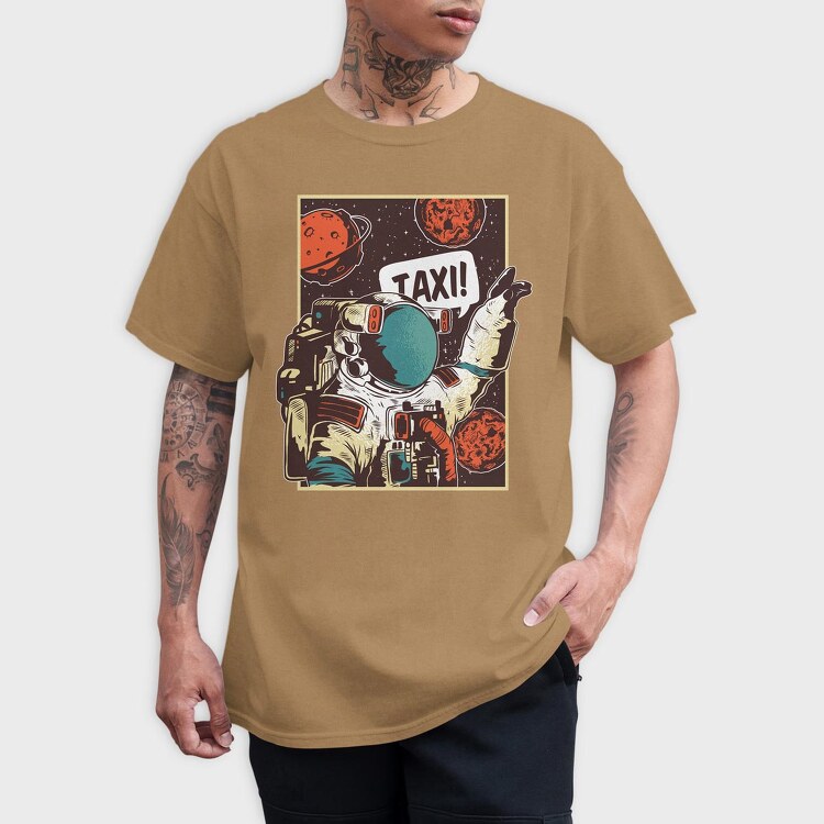 Astronaut Taxi, Tricou Barbati (Unisex)
