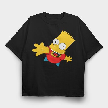 Bart Simpson 01, Tricou Oversize Barbati (Unisex)