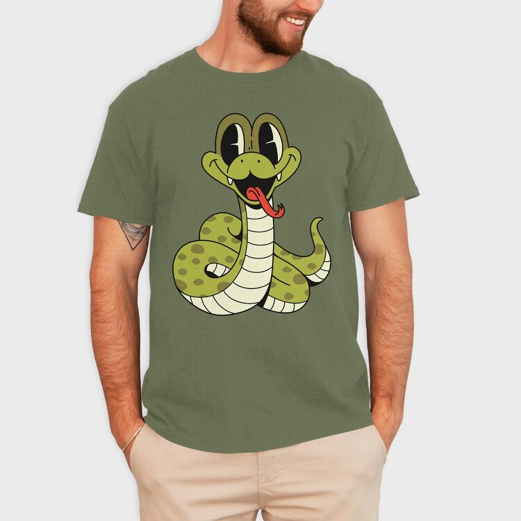 Snake Cute, Tricou Barbati (Unisex)