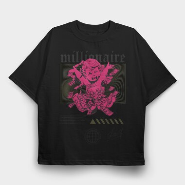 Millionaire 1, Tricou Oversize Barbati (Unisex)
