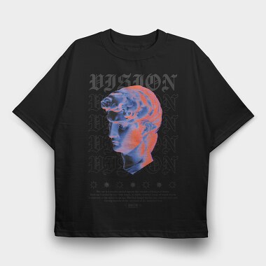 Vision 1, Tricou Oversize Barbati (Unisex)