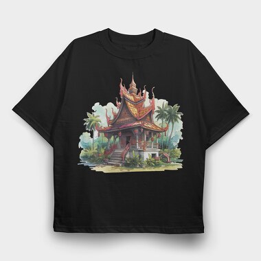 Thai Pavilione, Tricou Oversize Barbati (Unisex)