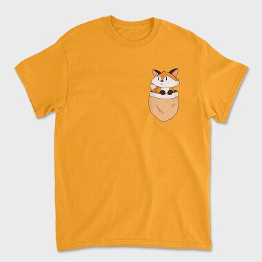 Tricou Barbati (Unisex), Pocket Fox